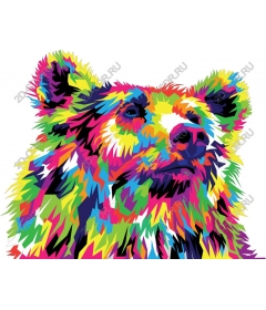  Colorful bear