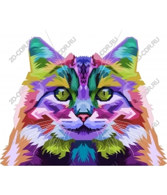  Bright geometric cat