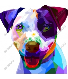  Abstract dog portrait
