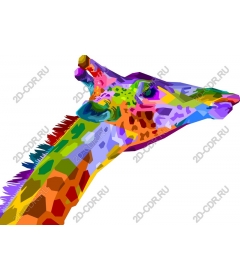  Colorful giraffe