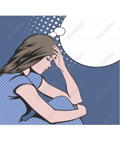Pensive woman