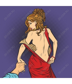 Charming red dress