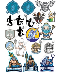 Poseidon Set-A Mythical Underwater world