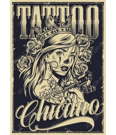 Tattoo art Chicano