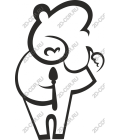  Adorable cartoon bear with tassel