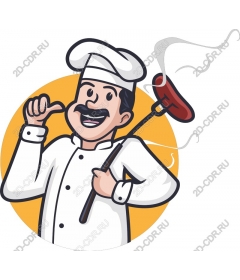  Chef with sausage
