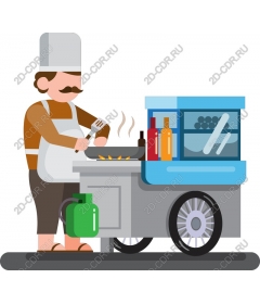Street vendor food