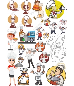 Chef Bundle - кулинарный клип-арт набор