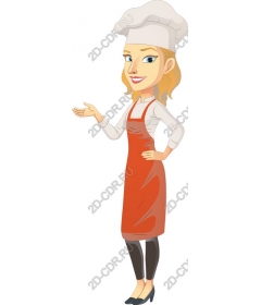 Stylish woman-cook