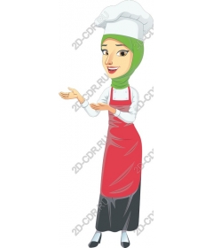  Charming woman chef