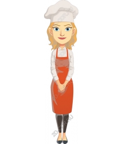  Charming woman chef