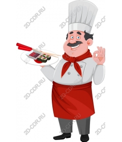  Character chef - Sushi Delight