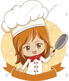  Cute girl chef