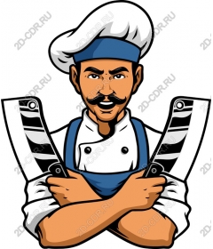  Chef with a cleaver
