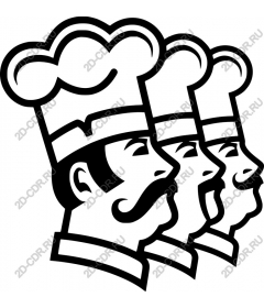 Trio of chefs