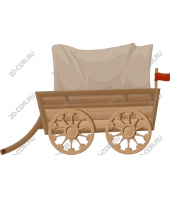 Vintage wooden wagon
