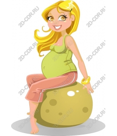  Joyful expectant mother
