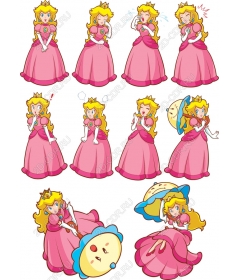Set "Princess" - a collection of emotional cliparts