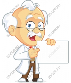 The friendly character of the scientist