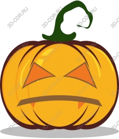 Grumpy pumpkin for Halloween