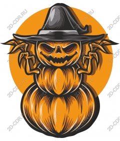 Sinister Pumpkin Snowman