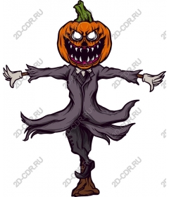  Creepy pumpkin Scarecrow