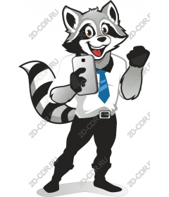  Charming character-raccoon