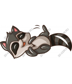  Adorable cartoon raccoon