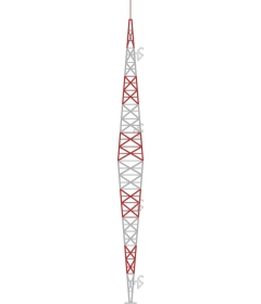  Stylized telecommunications tower