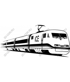  Elegant high-speed train ICE