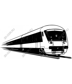  Elegant modern train