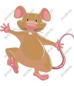 Funny cartoon mouse