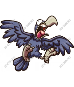  Cartoon crow