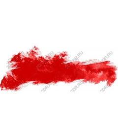  Bright red brush stroke