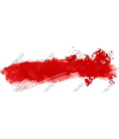  Bright red brush stroke