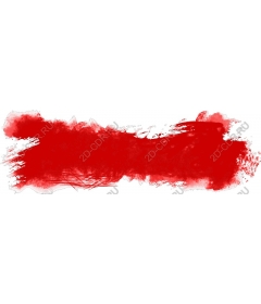  Bright red brush stroke