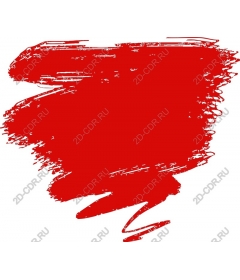  Bright red brush stroke