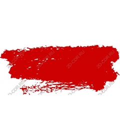  Bright red brush stroke