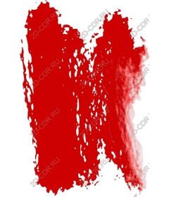  Bright red stroke of paint
