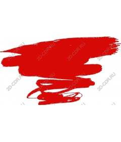  Bright red brush stroke