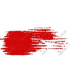  Bright red brush stroke