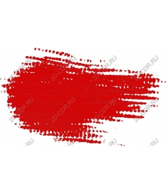  Bright red brush stroke