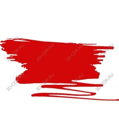  Bold red brush strokes
