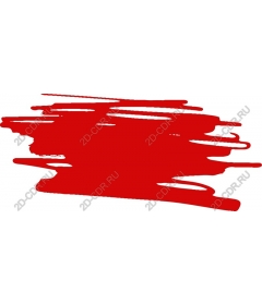  Bright red splash