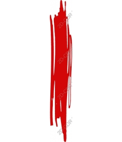 Vibrant red brush stroke