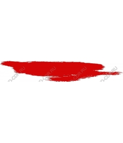  Bright red brush stroke