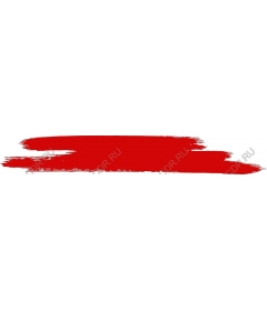  Bright red brush stroke