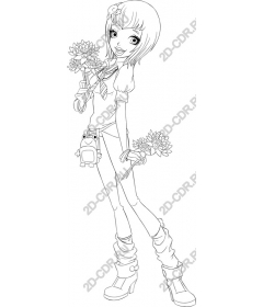 Fancy flower girl