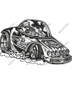  High-speed retro car