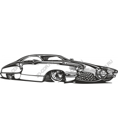 Vintage retro car